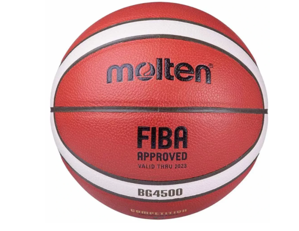 Баскетбольный мяч для тренировок MOLTEN B6G4500X FIBA, резиновый, pазмер 6